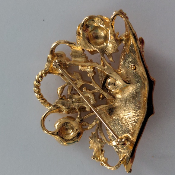 Trifari Flower Basket Brooch/Pin - Picture 3 of 7